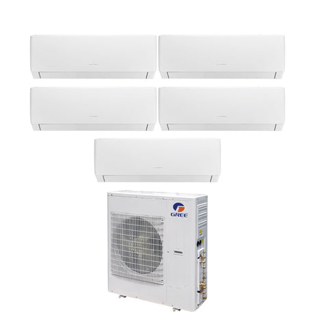 climatizzatore condizionatore gree penta split inverter serie pular 9_9_9_9_12 con gwhd 42 nk6lo r 32 wi fi integrato 9000_9000_9000_9000_12000