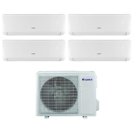 climatizzatore condizionatore gree quadri split inverter serie bora 9_9_12_12 con gwhd28nk6lo r 32 9000_9000_12000_12000