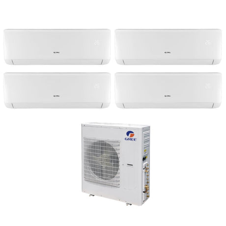 climatizzatore condizionatore gree quadri split inverter serie bora 9_9_9_12 con gwhd36nk6lo r 32 9000_9000_9000_12000