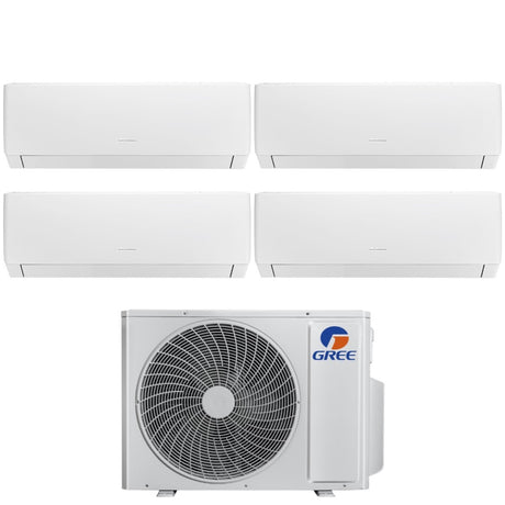 climatizzatore condizionatore gree quadri split inverter serie pular 9_9_9_12 con gwhd 36 nk6lo r 32 wi fi integrato 9000_9000_9000_12000