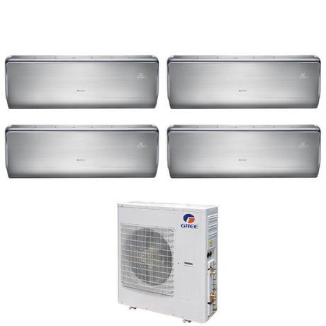 climatizzatore condizionatore gree quadri split inverter serie u crown 9_9_12_12 con gwhd 36 nk6lo r 32 wi fi integrato 9000_9000_12000_12000