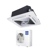 climatizzatore condizionatore haier cassetta 90x90 round flow 42000 btu abh125k1erg monofase r 32 wi fi optional con pannello no sensor incluso 6098
