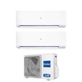 climatizzatore condizionatore haier dual split inverter serie expert 7_12 con 2u40s2sm1fa r 32 wi fi integrato 7000_12000