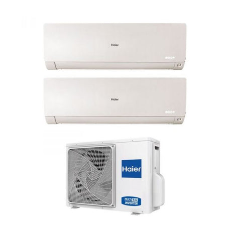 climatizzatore condizionatore haier dual split inverter serie flexis plus white 9_15 con 2u50s2sm1fa r 32 wi fi integrato colore bianco 9000_15000 16708