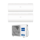 climatizzatore condizionatore haier dual split inverter serie pearl 7_9 con 2u50s2sm1fa r 32 wi fi integrato 7000_9000 novita