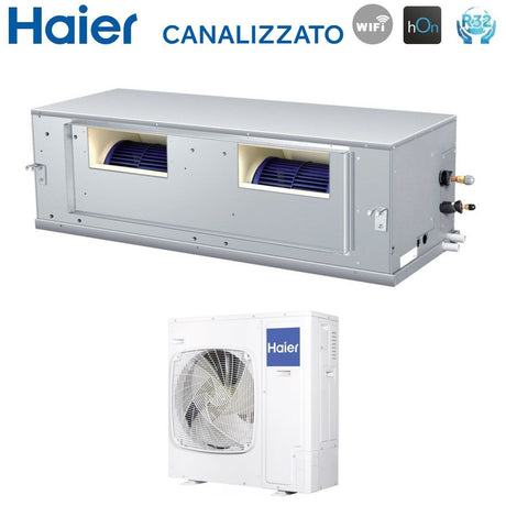 climatizzatore condizionatore haier inverter canalizzato canalizzabile alta prevalenza 48000 btu adh140h1erg trifase r 32 wi fi optional