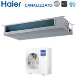 climatizzatore condizionatore haier inverter canalizzato canalizzabile media prevalenza 42000 btu ad125s2sm3fa trifase r 32 wi fi optional