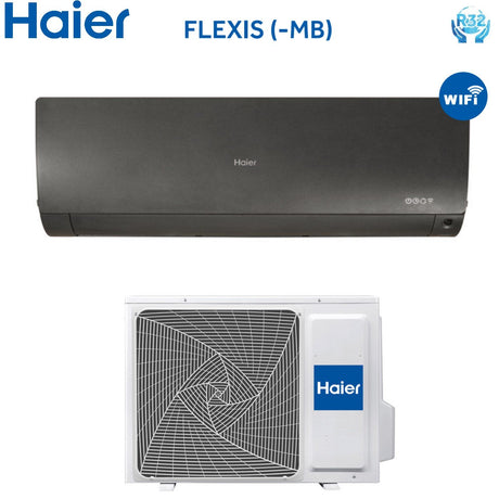 climatizzatore condizionatore haier inverter serie flexis mb 24000 btu r 32 black as71s2sf1fa mb nero wi fi a__