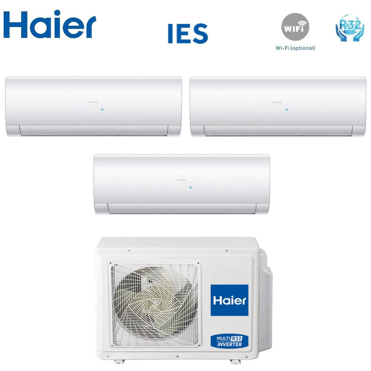 climatizzatore condizionatore haier trial split inverter serie ies 7_12_12 con 3u70s2sr2fa gas r 32 7000_12000_12000 wi fi optional copia
