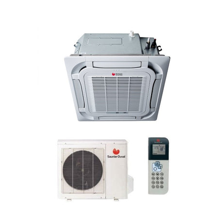 climatizzatore condizionatore hermann saunier duval cassetta a 4 vie inverter serie vivair sdh19 24000 btu sdh 19 070 ikn r 32 novita