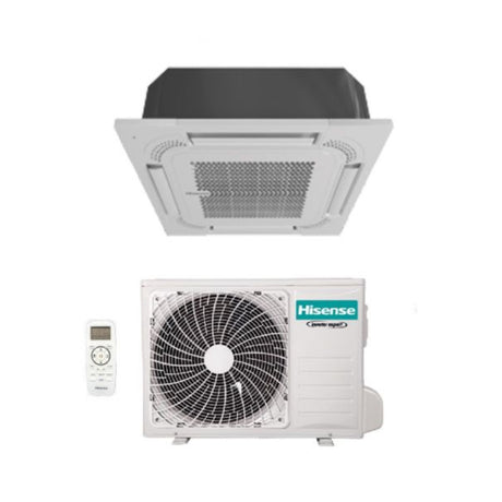 climatizzatore condizionatore hisense a cassetta 18000 btu act52ur4rca4 r 32 wi fi optional con telecomando e pannello
