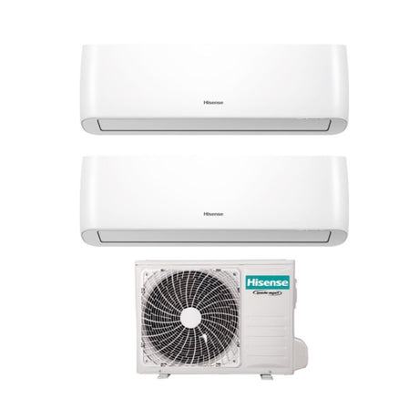 climatizzatore condizionatore hisense dual split inverter serie energy pro 12_12 con 2amw52u4rxc r 32 wi fi integrato 12000_12000 novita