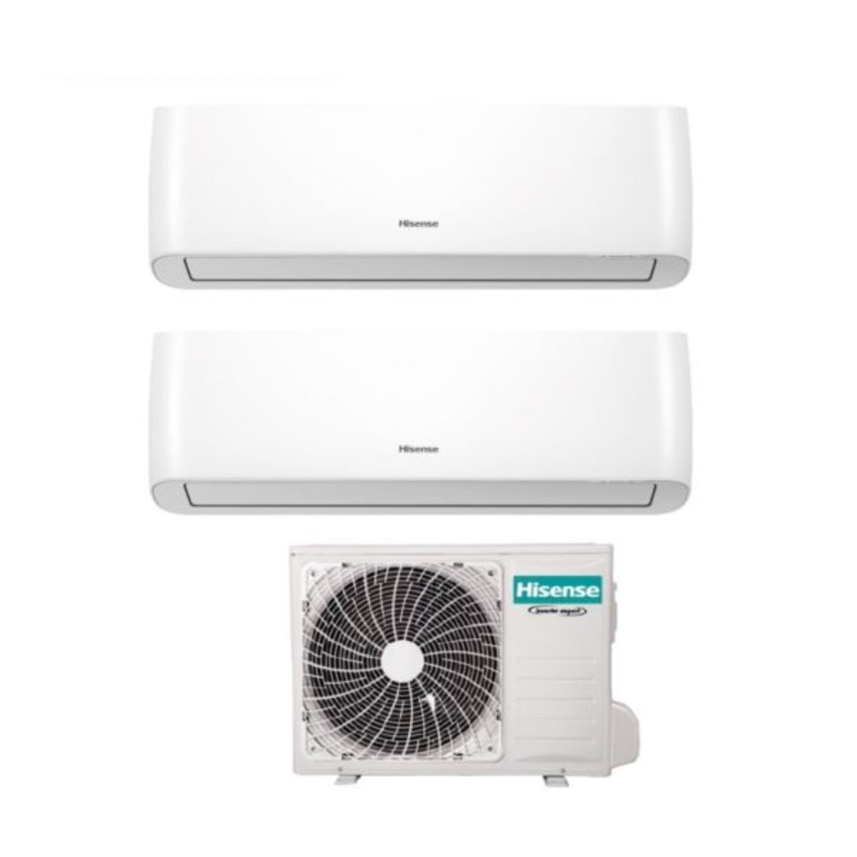 climatizzatore condizionatore hisense dual split inverter serie energy pro 9_9 con 2amw42u4rra r 32 wi fi integrato 9000_9000 novita