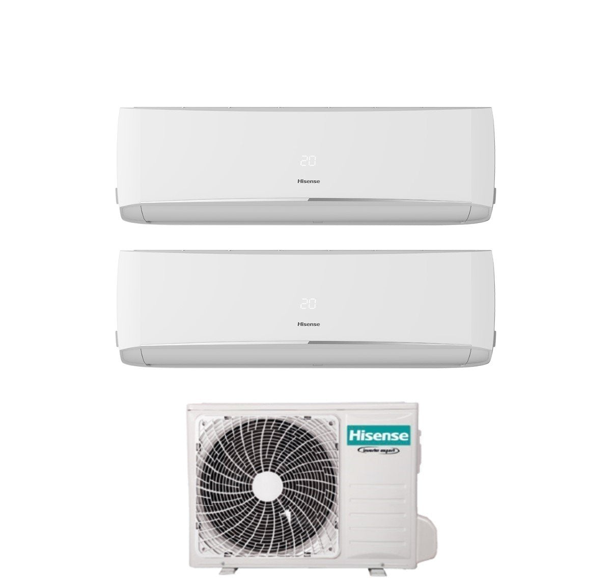 climatizzatore condizionatore hisense dual split inverter serie halo 9_9 con 2amw42u4rgc r 32 wi fi integrato 9000_9000