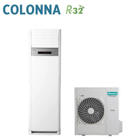 climatizzatore condizionatore hisense inverter a colonna 48000 btu auf140ur4rmpa r 32 trifase