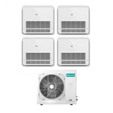 climatizzatore condizionatore hisense quadri split console akt 9_9_12_12 con 4amw81u4raa r 32 9000_9000_12000_12000 con telecomando di serie