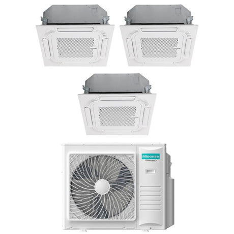 climatizzatore condizionatore hisense trial split a cassetta 18_18_18 con 4amw105u4raa r 32 18000_18000_18000