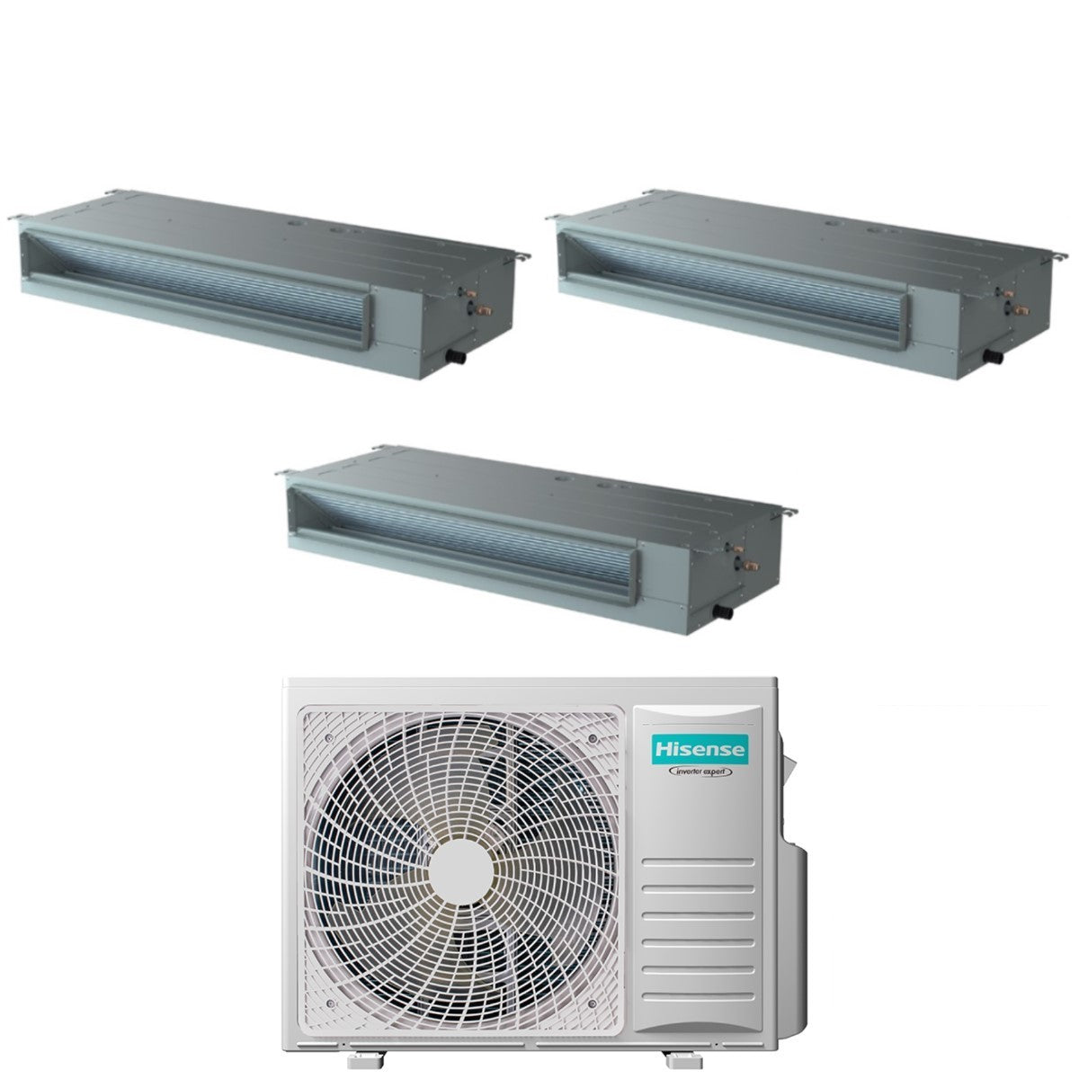 climatizzatore condizionatore hisense trial split canalizzabile 12_12_12 con 3amw72u4rfa r 32 12000_12000_12000 con telecomando di serie e cablato 6468