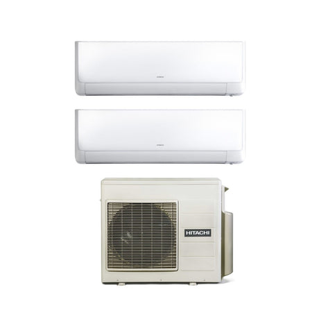 climatizzatore condizionatore hitachi dual split inverter serie performance 7_12 con ram 40np2e r 32 wi fi optional 7000_12000 novita copia