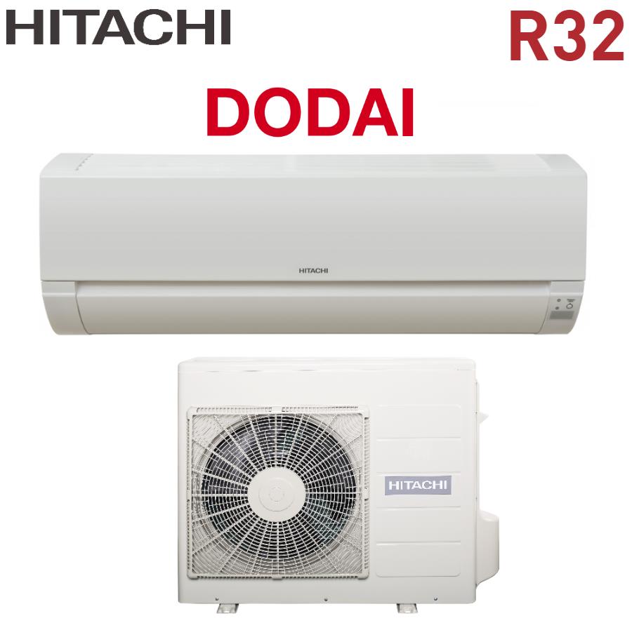 climatizzatore condizionatore hitachi serie dodai 9000 btu rak 25ped con rac 25wed gas r 32 wi fi optional
