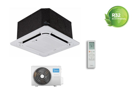 climatizzatore condizionatore inverter midea cassetta 4 vie 18000 btu mca3u 18hrfnx 57x57 a__ wi fi optional