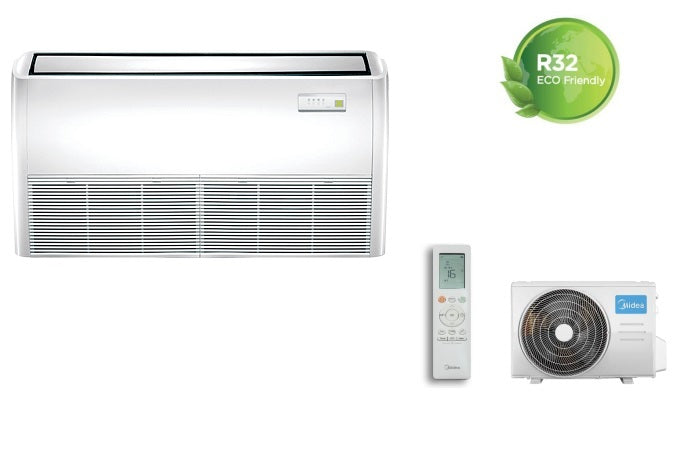 climatizzatore condizionatore inverter midea soffitto pavimento 18000 btu mueu 18hrfnx r 32 a__ completo di comando novita