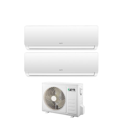 climatizzatore condizionatore kukyr dual split inverter serie summer 9_9 con multi18 out r 32 9000_9000 novita
