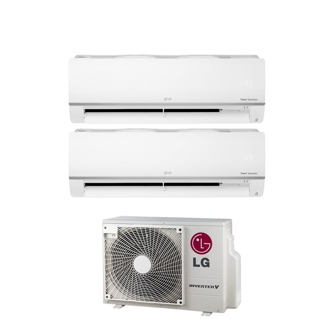 climatizzatore condizionatore lg dual split 7_9 inverter libero plus 7000_9000 con mu2m15 ul4 4758