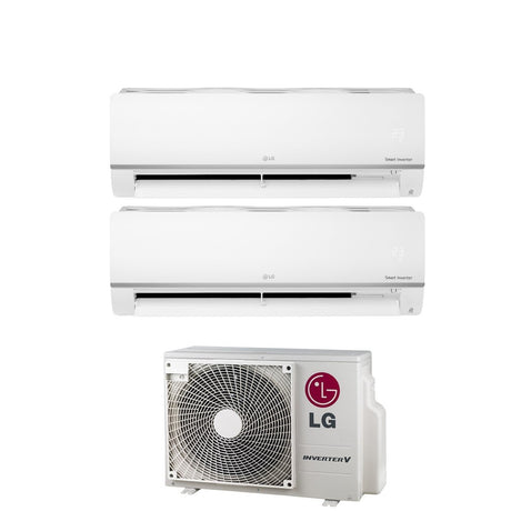 climatizzatore condizionatore lg dual split 7_9 inverter libero plus 7000_9000 con mu2m15 ul4 4758