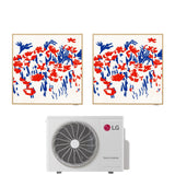 climatizzatore condizionatore lg dual split inverter serie artcool gallery 9_12 con mu2r15 r 32 wi fi optional 9000_12000