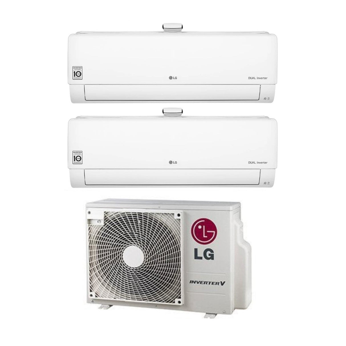 climatizzatore condizionatore lg dual split inverter serie atmosfera 12_12 con mu2r17 r 32 wi fi integrato 12000_12000 24524