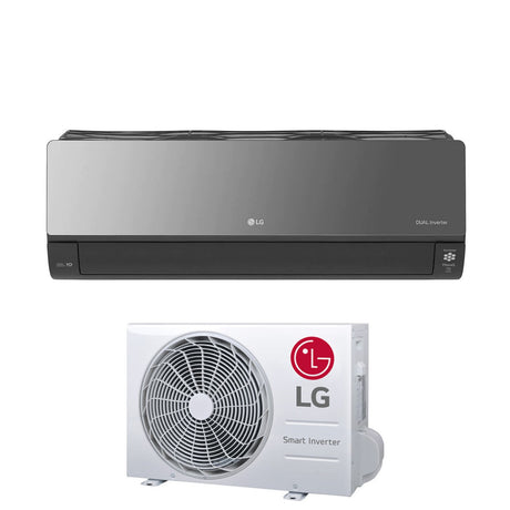 climatizzatore condizionatore lg inverter serie artcool mirror 12000 btu ac12bk r 32 wi fi integrato uv nano voice control classe a__ a_