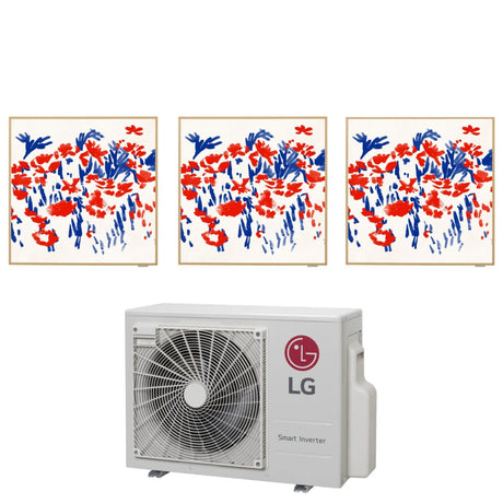 climatizzatore condizionatore lg trial split inverter serie artcool gallery 9_12_12 con mu3r21 r 32 wi fi optional 9000_12000_12000