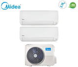 climatizzatore condizionatore midea dual split inverter serie all easy pro 9_12 con m2od 18hfn8 q r 32 wi fi integrato 9000_12000
