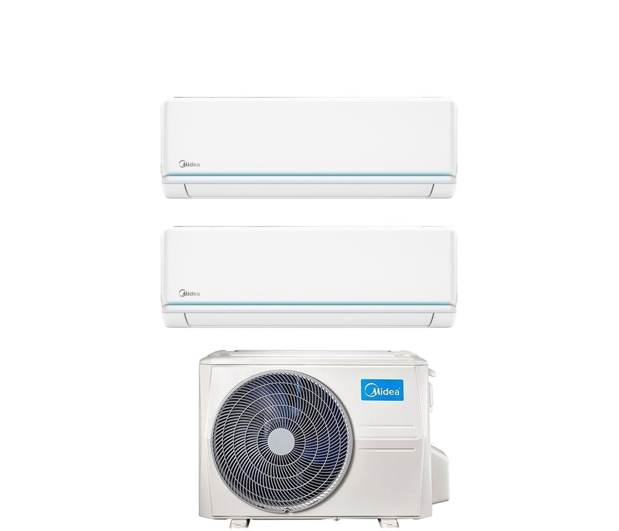 climatizzatore condizionatore midea dual split inverter serie evolution 9_12 con m2od 18hfn8 q r 32 wi fi optional 9000_12000