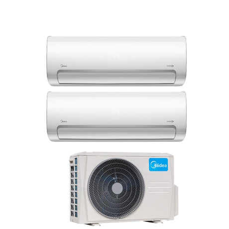 climatizzatore condizionatore midea dual split inverter serie mission pro 9_9 con m2o 18nf8 r 32 wi fi optional 9000_9000 new 2018