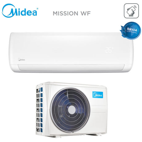 climatizzatore condizionatore midea inverter serie mission wf 70 24000 btu classe a___ wi fi optional