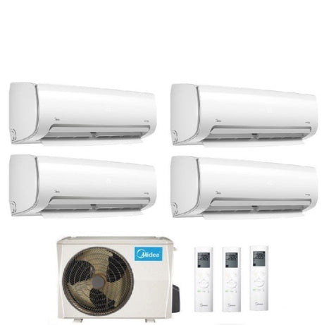 climatizzatore condizionatore midea quadri split inverter serie mission pro 9_9_9_12 con m4o 28fn8 r 32 wi fi optional 9000_9000_9000_12000 10998