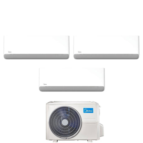 climatizzatore condizionatore midea trial split inverter serie breezeless e 12+12+12 con m3oa 27hfn8 q r 32 wi fi integrato 12000+12000+12000