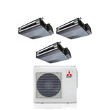 climatizzatore condizionatore mitsubishi electric canalizzato canalizzabile trial split inverter 9+9+18 con mxz 4f72vf r 32 wi fi optional 9000+9000+18000