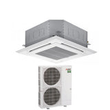 climatizzatore condizionatore mitsubishi electric cassetta power inverter 90x90 a 4 vie 34000 btu pla m100ea _ puz zm100yka trifase r 32 wi fi optional con griglia inclusa