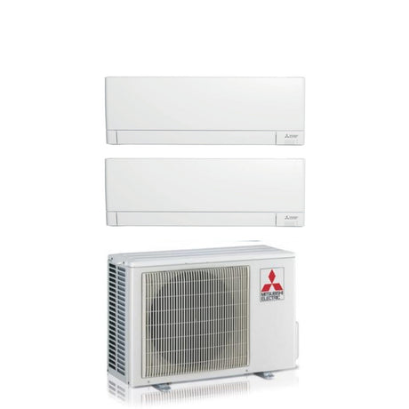 climatizzatore condizionatore mitsubishi electric dual split inverter linea plus serie msz ay 9_18 con mxz 2f53vf r 32 wi fi integrato 9000_18000