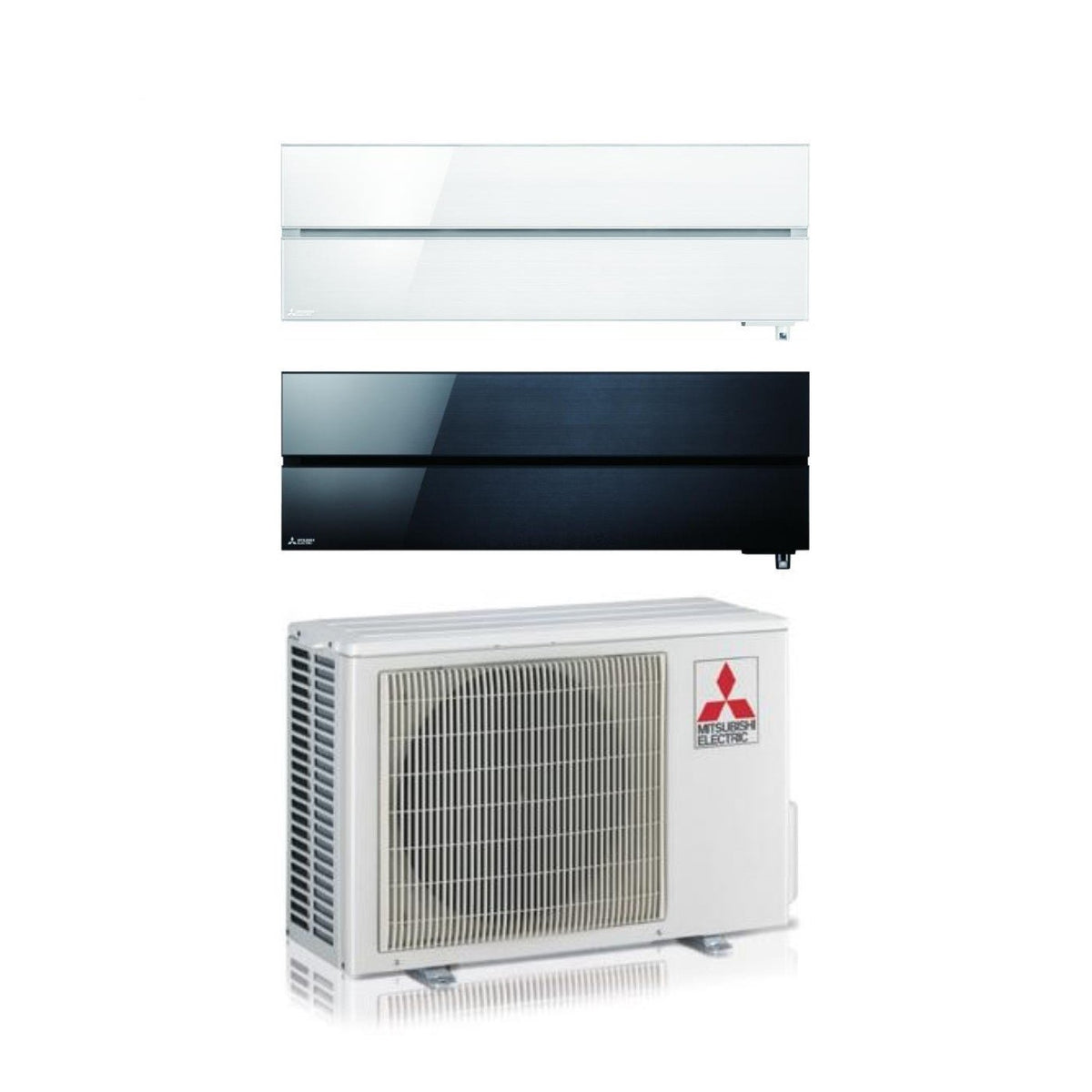 climatizzatore condizionatore mitsubishi electric dual split inverter serie kirigamine style msz ln 9000 pearl white _ 9000 onyx black con mxz 2f33vf r 32 wi fi integrato 9_9