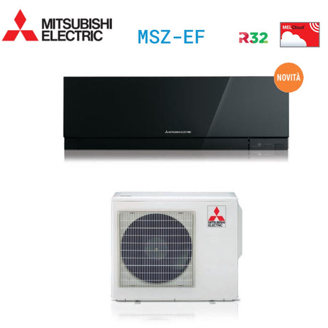 climatizzatore condizionatore mitsubishi electric inverter kirigamine zen r 32 black 18000 btu msz ef50vgb nero a++   novita 