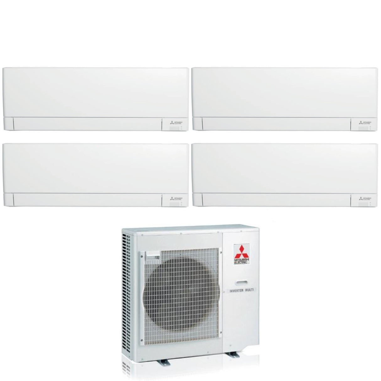 climatizzatore condizionatore mitsubishi electric quadri split inverter linea plus serie msz ay 12_12_12_12 con mxz 4f80vf r 32 wi fi integrato 12000_12000_12000_12000