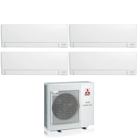 climatizzatore condizionatore mitsubishi electric quadri split inverter linea plus serie msz ay 9_12_12_12 con mxz 4f80vf r 32 wi fi integrato 9000_12000_12000_12000