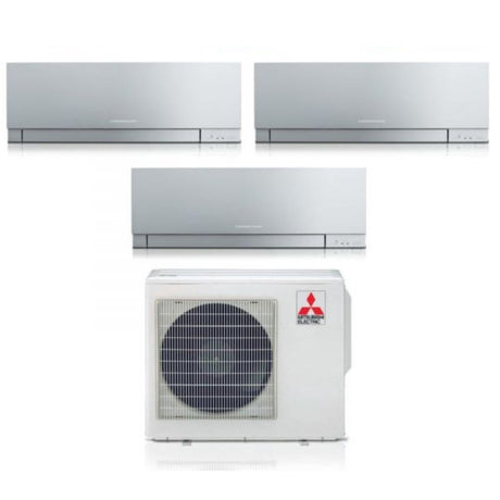 climatizzatore condizionatore mitsubishi electric trial split inverter serie kirigamine zen silver msz ef 7_9_15 con mxz 3f54vf r 32 wi fi integrato colore argento 7000_9000_15000