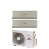 climatizzatore condizionatore mitsubishi heavy industries dual split inverter serie kireia plus titanium 12_12 con scm45zs w r 32 wi fi optional 12000_12000