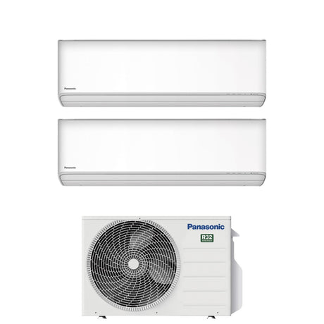 climatizzatore condizionatore panasonic dual split inverter serie etherea white 12_12 con cu 2z50tbe r 32 wi fi optional 12000_12000 bianco new 2018