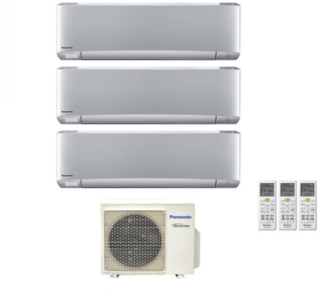 climatizzatore condizionatore panasonic trial split inverter serie etherea silver 9_9_12 con cu 3z52tbe r 32 wi fi optional 9000_9000_12000 argento new 2018 5379